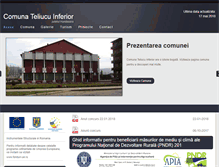 Tablet Screenshot of comuna-teliucu-inferior.ro